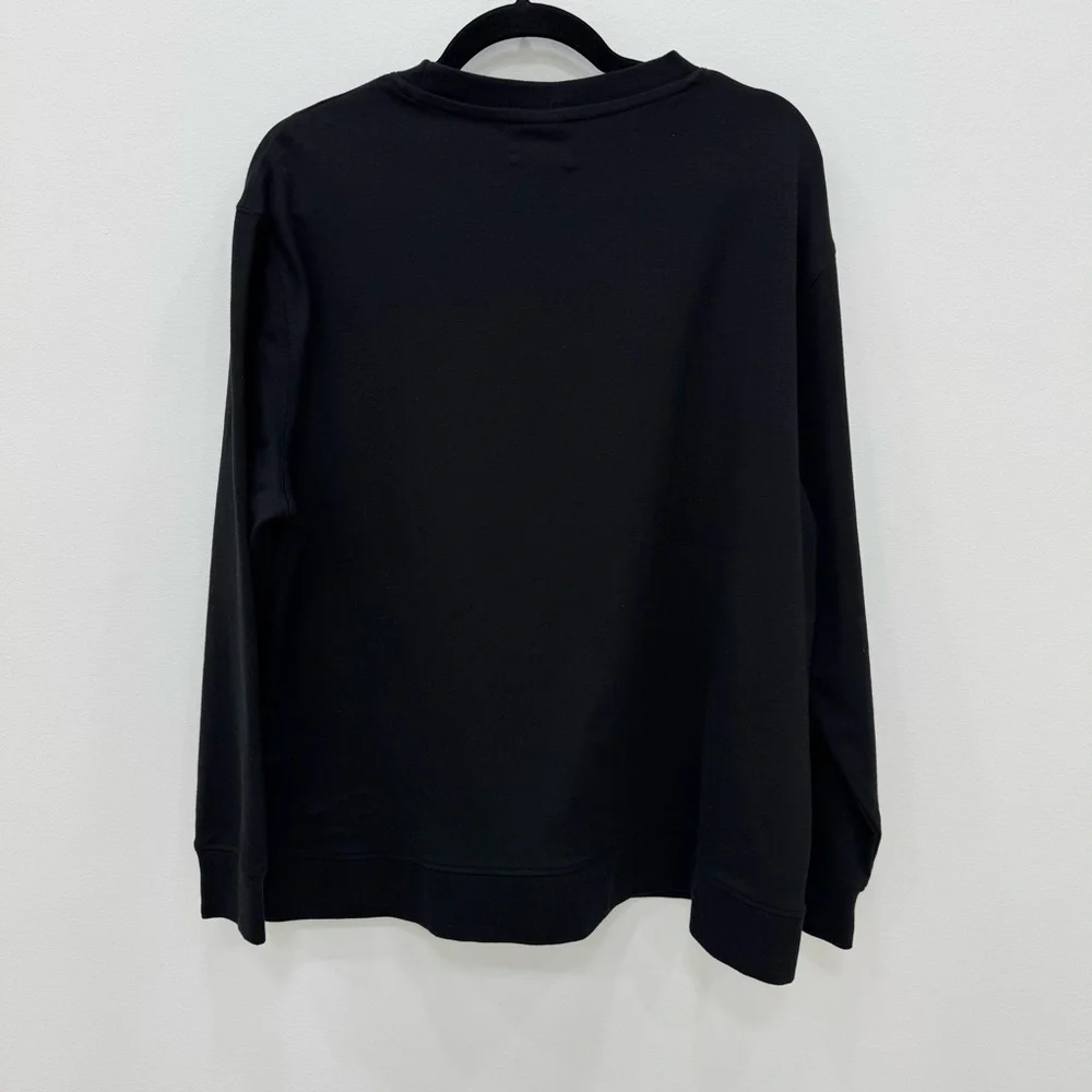 Tesla logo black unisex crewneck sweatshirt Sz XL
